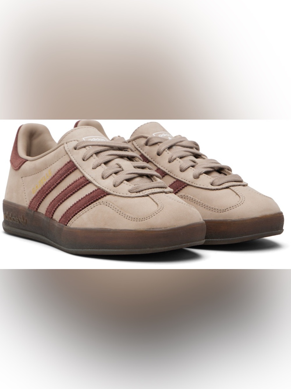 ADIDAS ORIGINALS
Taupe Gazelle Indoor Sneakers